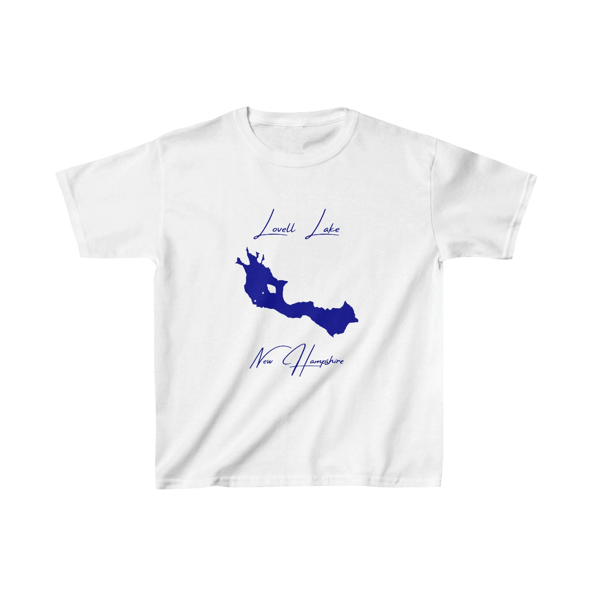 New  Hampshire  Lovell  Lake  Youth  T-shirt  front  position  view  from  front  white.webp
