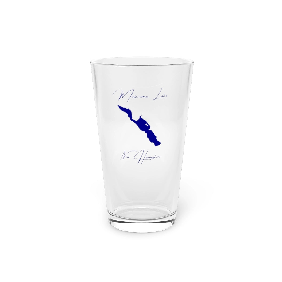 New  Hampshire  Mascoma  Lake  16oz  Pint  Glass  front  position  view  from  front  16oz.webp