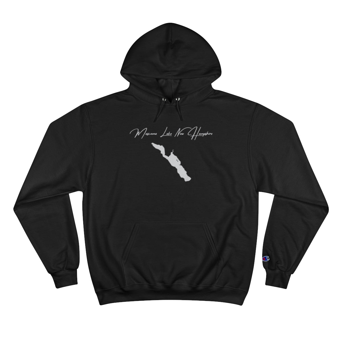 New  Hampshire  Mascoma  Lake  Hoodie  front  position  view  from  front  black.webp