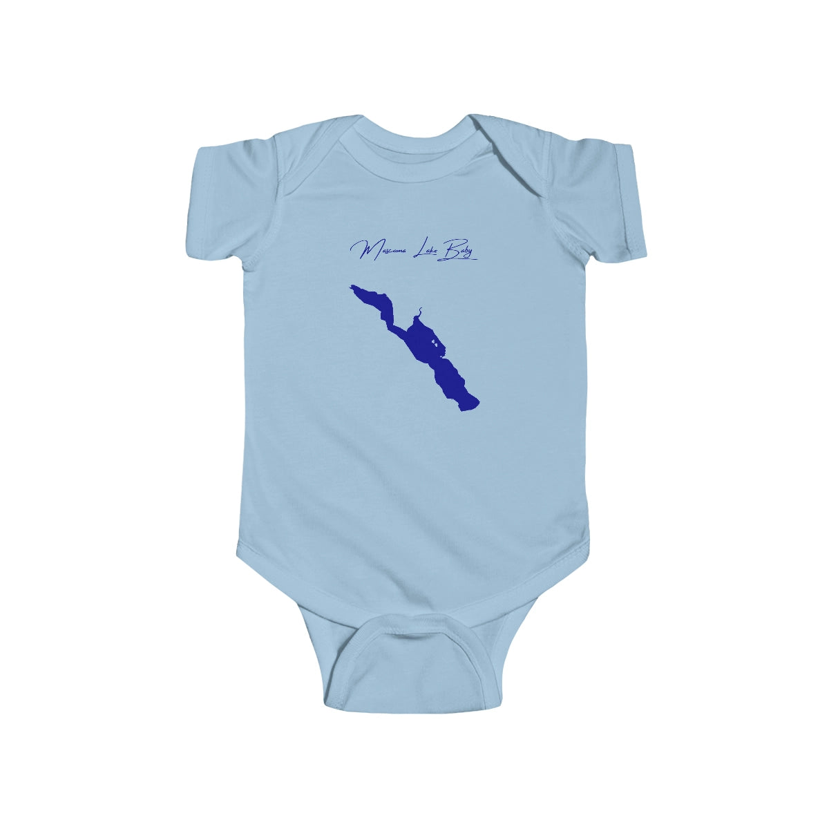 New  Hampshire  Mascoma  Lake  Onesie  front  position  view  from  front  light  blue.webp