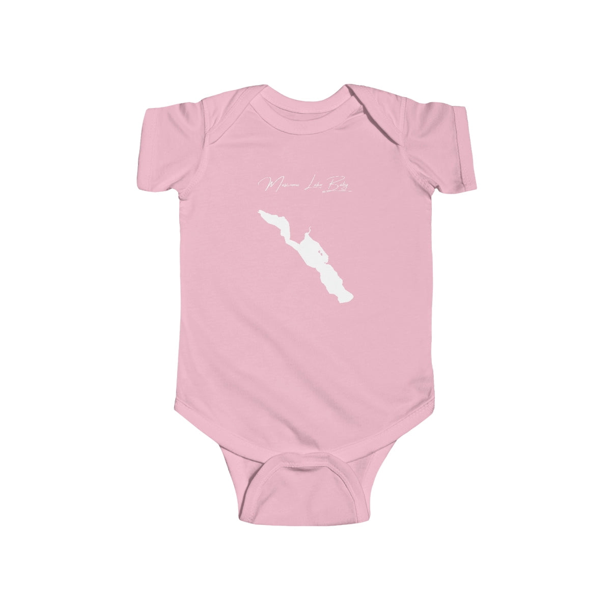 New  Hampshire  Mascoma  Lake  Onesie  front  position  view  from  front  pink.webp
