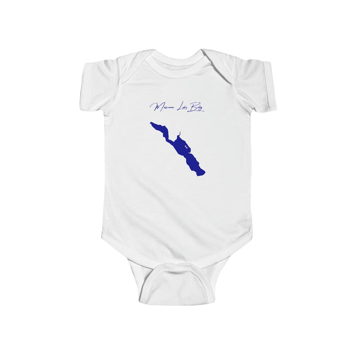 New  Hampshire  Mascoma  Lake  Onesie  front  position  view  from  front  white.webp