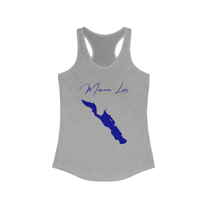 New  Hampshire  Mascoma  Lake  Racerback-Tank  front  position  view  from  front  heather  grey.webp