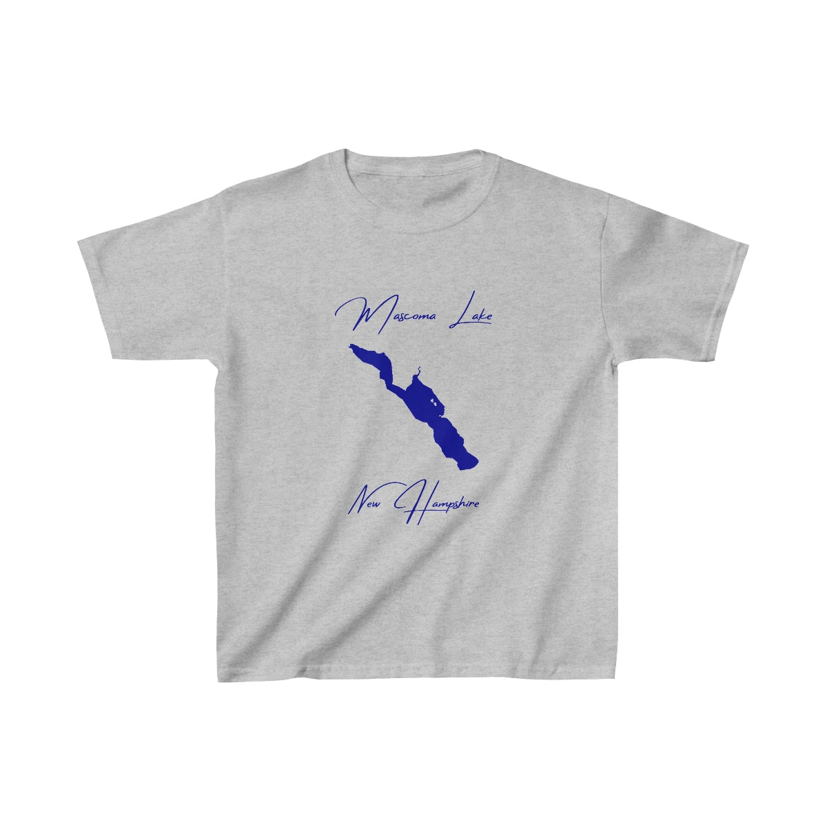 New  Hampshire  Mascoma  Lake  Youth  T-shirt  front  position  view  from  front  sport  grey.webp