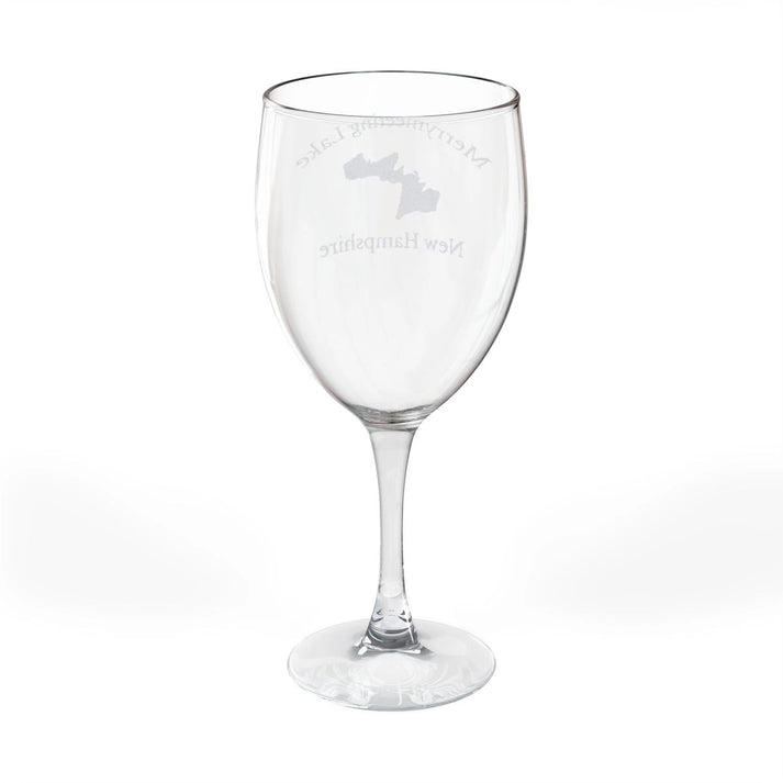 New  Hampshire  Merrymeeting  Lake  Engraved  Wine  Glass  other  position  view  from  back  10.5oz.webp