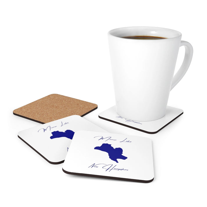 New  Hampshire  Mirror  Lake  Coaster  Set  front  position  view  from  context-1  3.75  x  3.75.webp