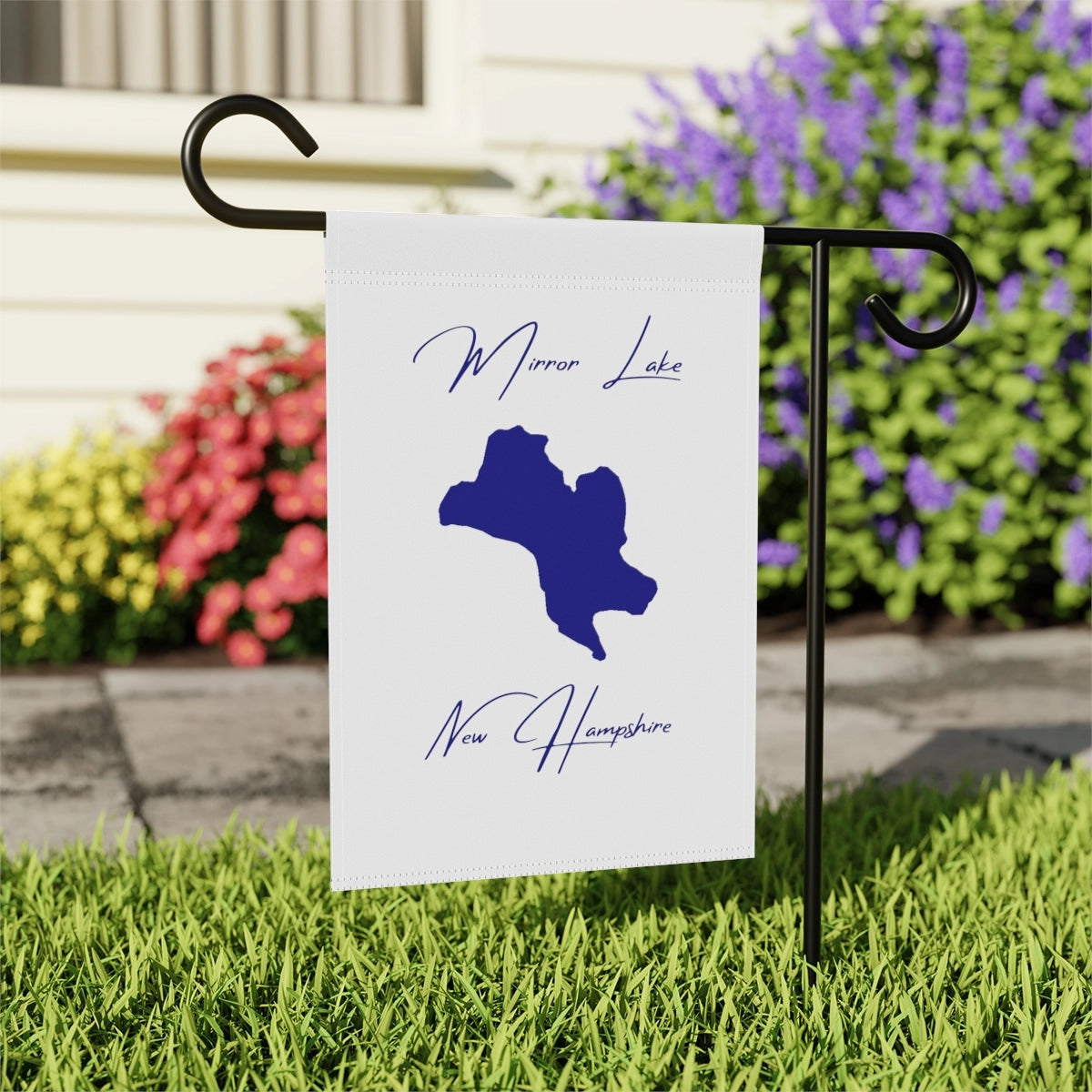 New  Hampshire  Mirror  Lake  Garden  Banner  other  position  view  from  context-2  12''  x  18''.webp