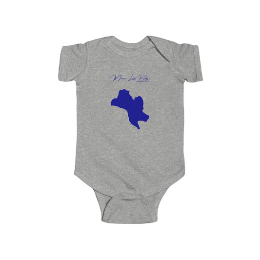 New  Hampshire  Mirror  Lake  Onesie  front  position  view  from  front  heather.webp