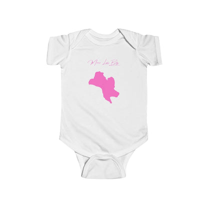 New  Hampshire  Mirror  Lake  Onesie  front  position  view  from  front  white.webp