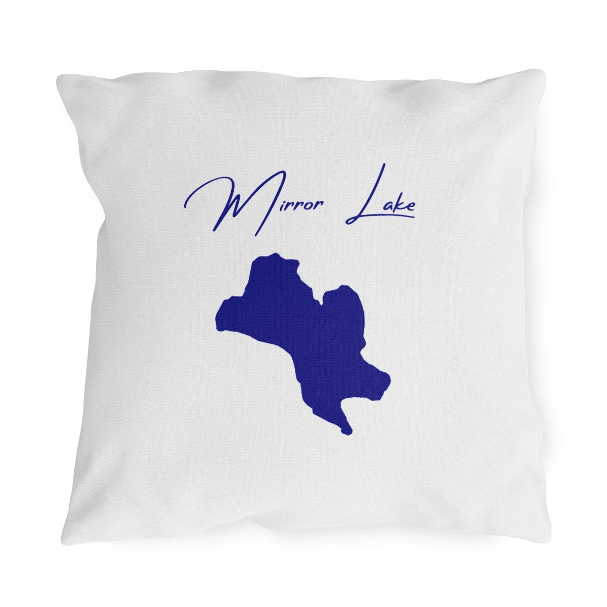 New  Hampshire  Mirror  Lake  Outdoor  Pillow  front  position  view  from  front  18  x  18.webp