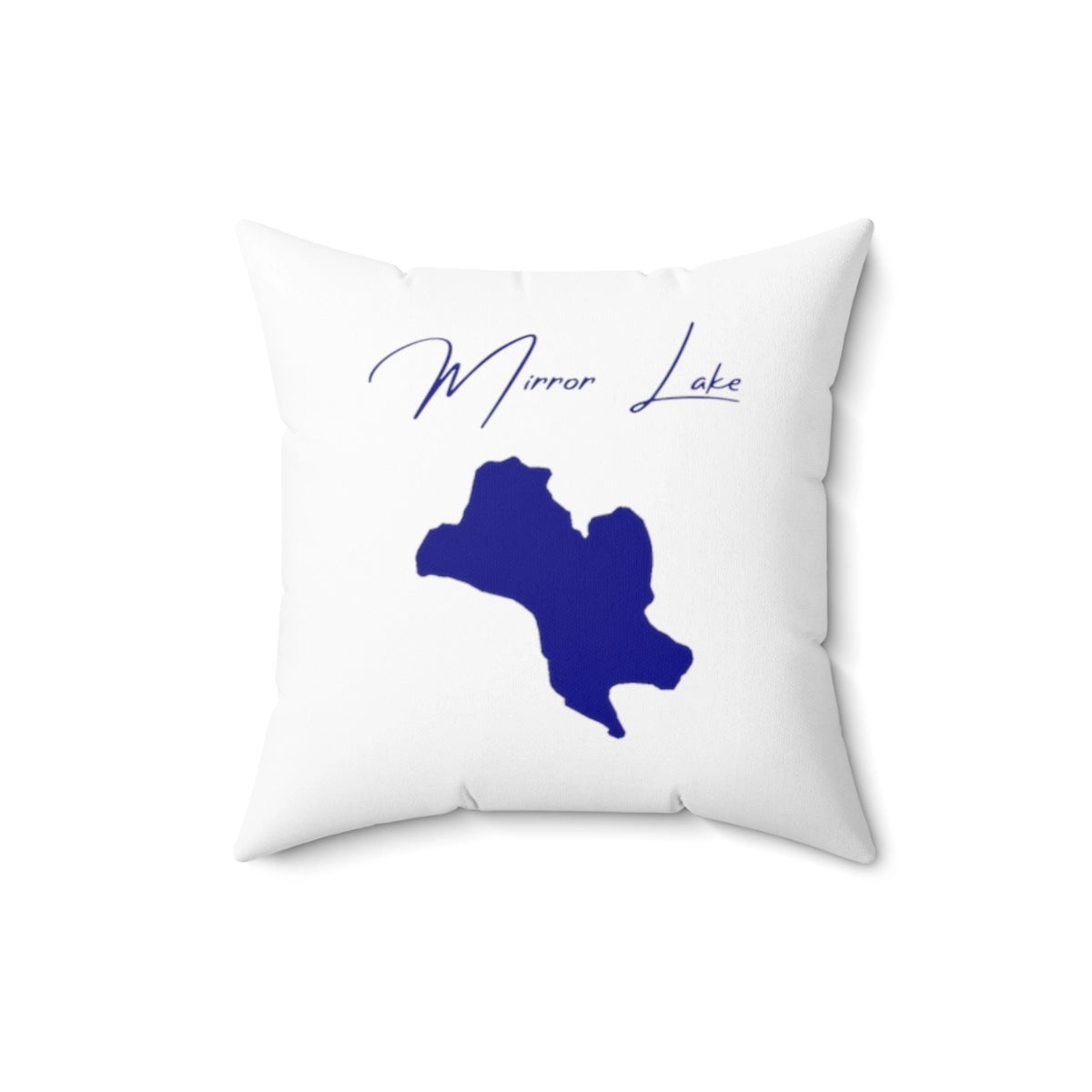 New  Hampshire  Mirror  Lake  Pillow  front  position  view  from  front  16  x  16.webp