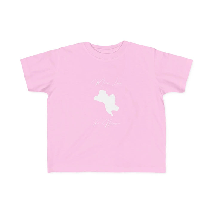 New  Hampshire  Mirror  Lake  Toddler  T-shirt  front  position  view  from  front  pink.webp
