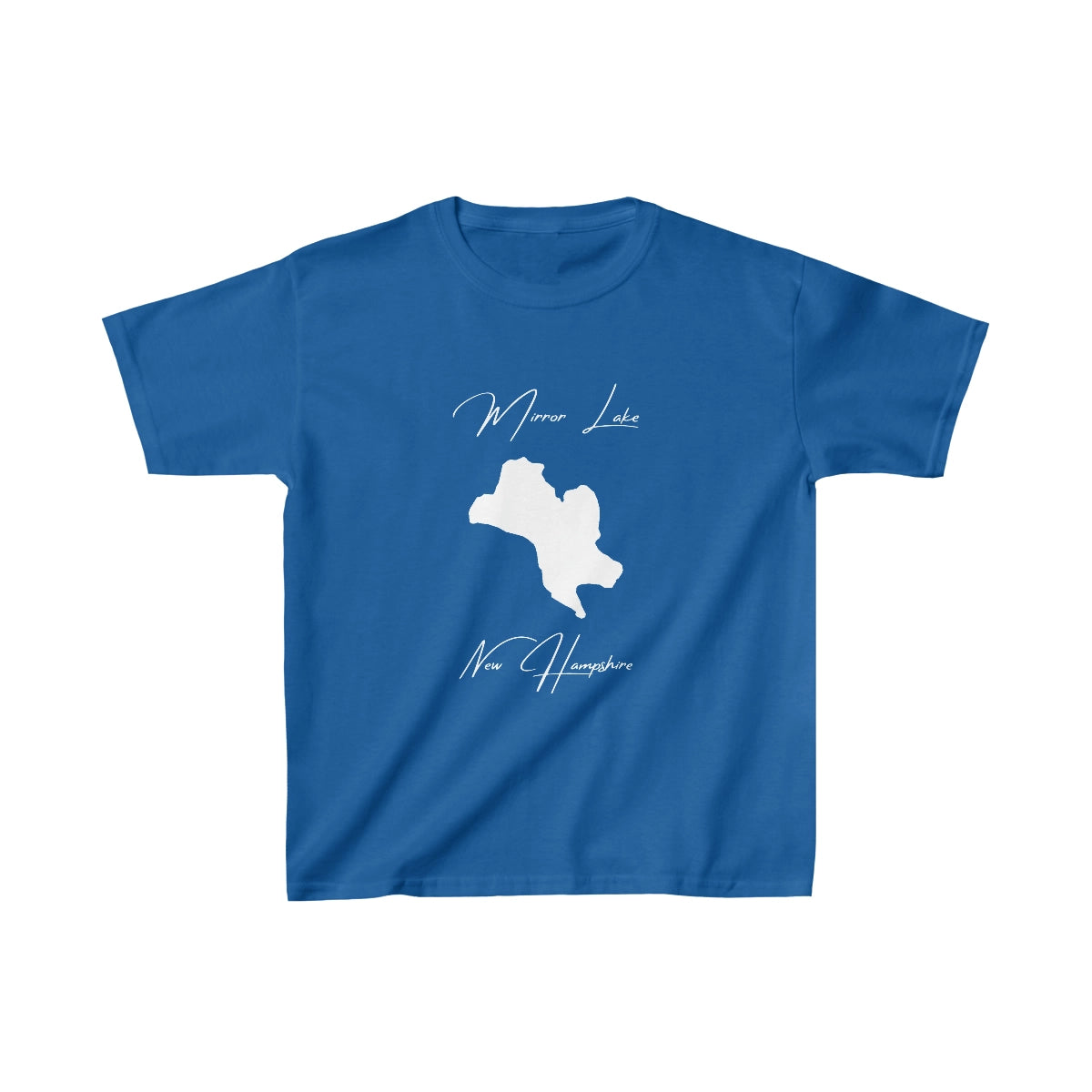 New  Hampshire  Mirror  Lake  Youth  T-shirt  front  position  view  from  front  royal.webp