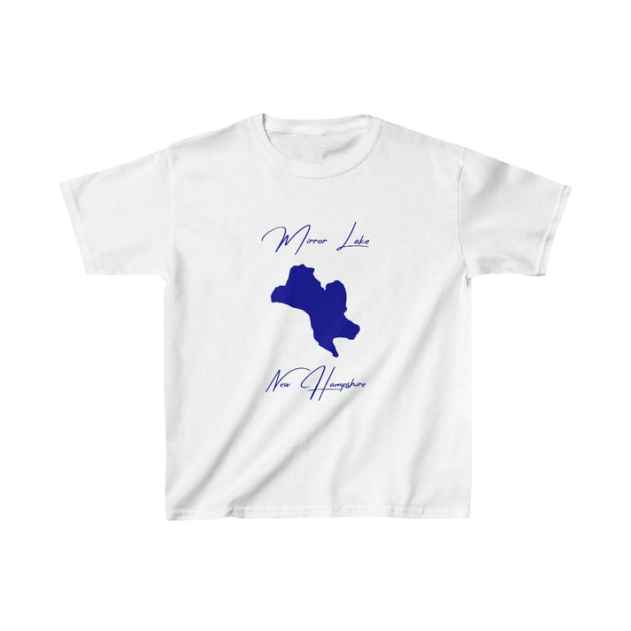 New  Hampshire  Mirror  Lake  Youth  T-shirt  front  position  view  from  front  white.webp