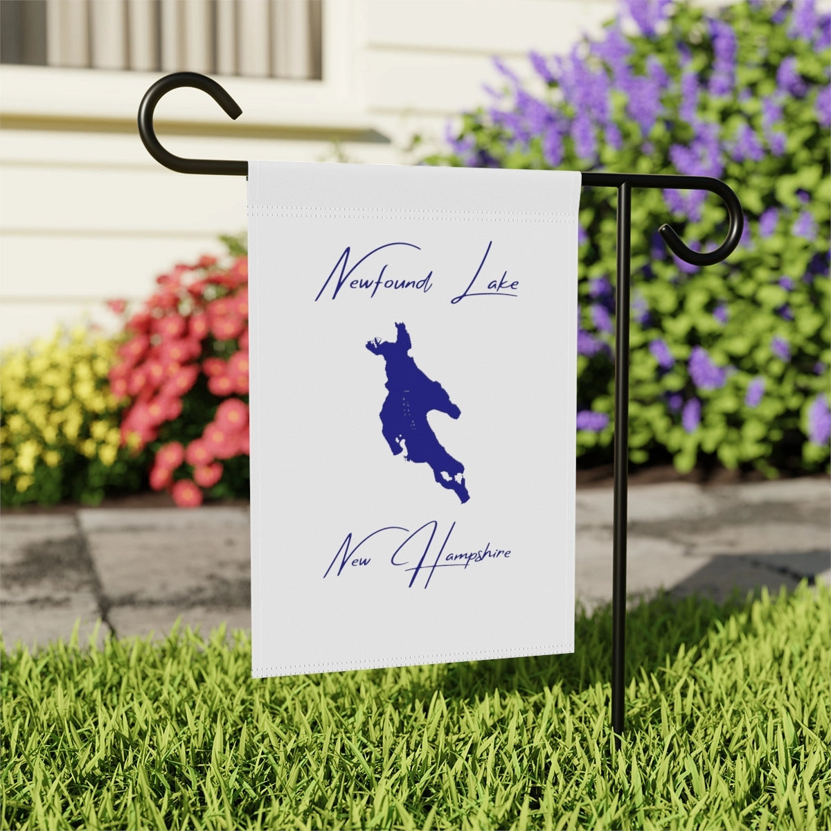 New  Hampshire  Newfound  Lake  Garden  Banner  other  position  view  from  context-2  12''  x  18''.webp