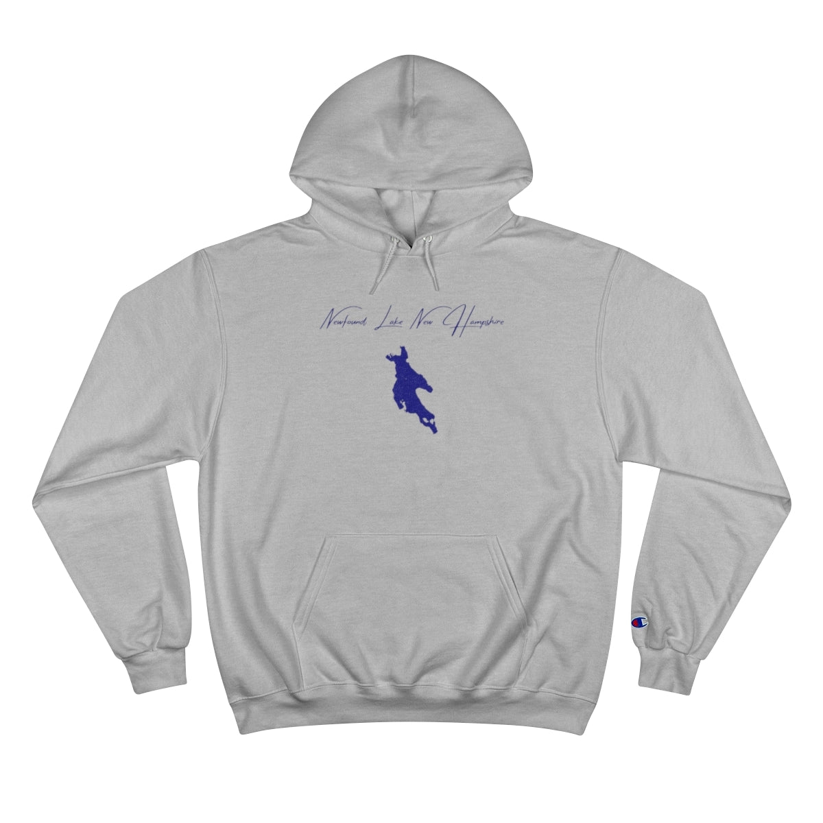 New  Hampshire  Newfound  Lake  Hoodie  front  position  view  from  front  light  steel.webp