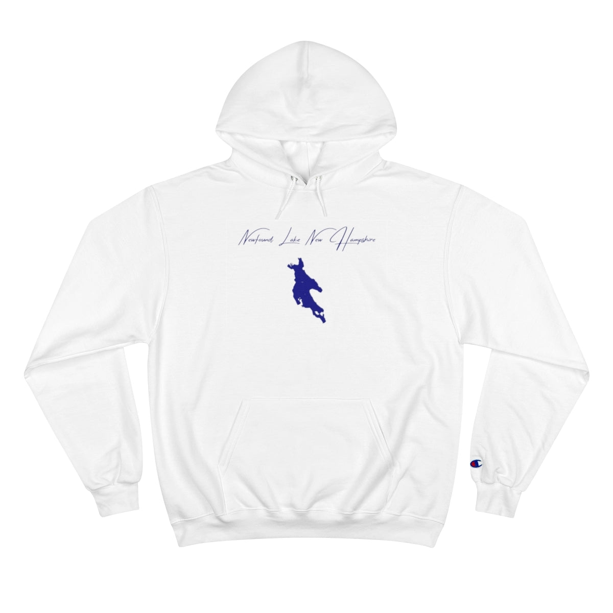 New  Hampshire  Newfound  Lake  Hoodie  front  position  view  from  front  white.webp