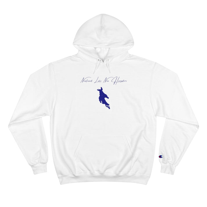 New  Hampshire  Newfound  Lake  Hoodie  front  position  view  from  front  white.webp