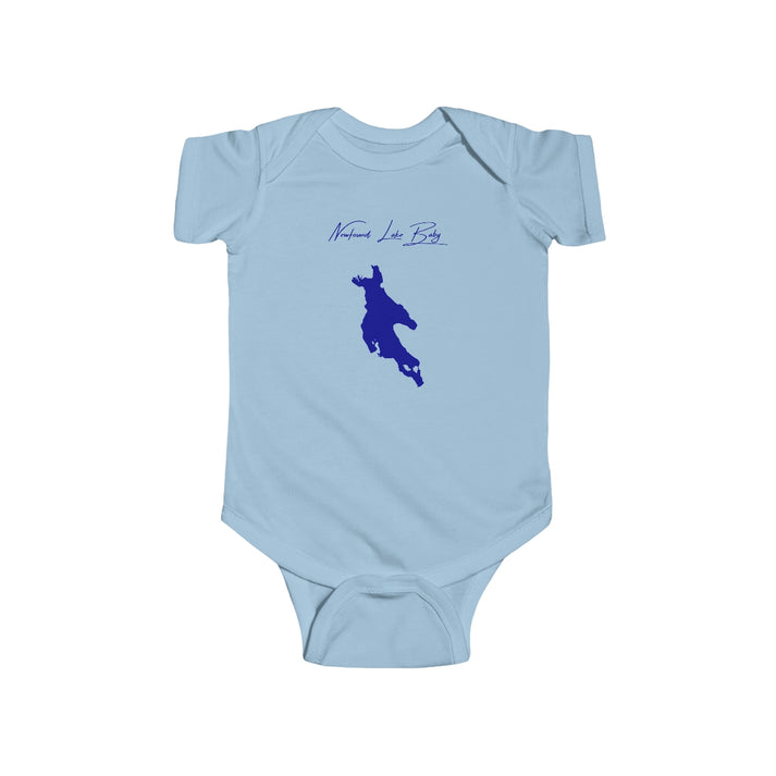 New  Hampshire  Newfound  Lake  Onesie  front  position  view  from  front  light  blue.webp