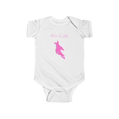 New  Hampshire  Newfound  Lake  Onesie  front  position  view  from  front  white.webp
