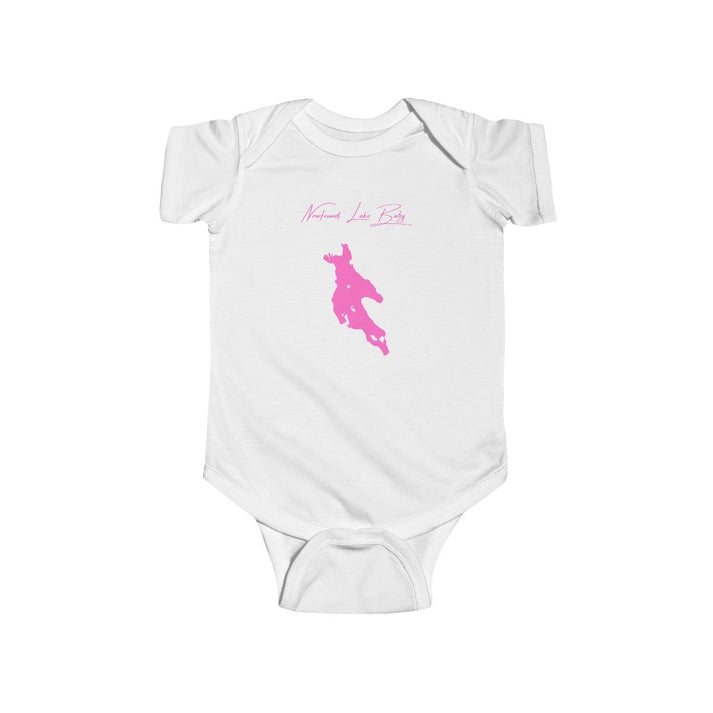 New  Hampshire  Newfound  Lake  Onesie  front  position  view  from  front  white.webp