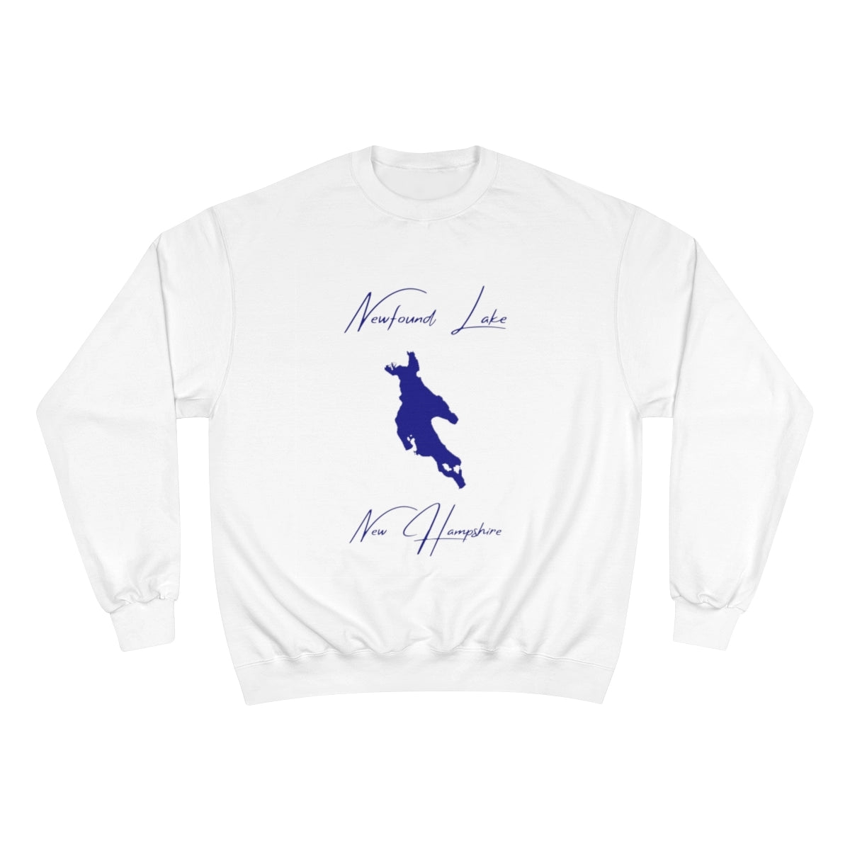 New  Hampshire  Newfound  Lake  Sweatshirt  front  position  view  from  front  white.webp