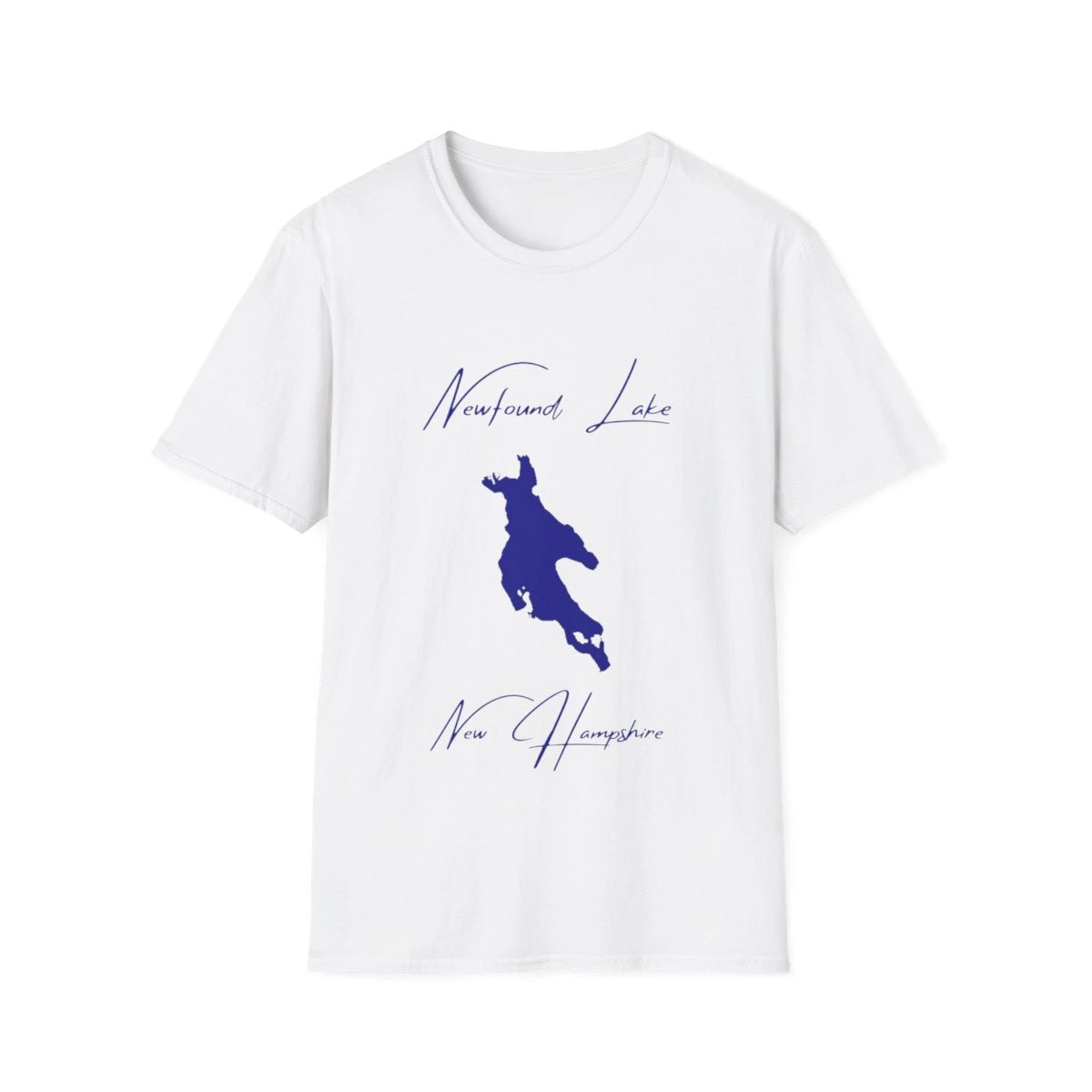 New  Hampshire  Newfound  Lake  T-shirt  front  position  view  from  front  white.webp