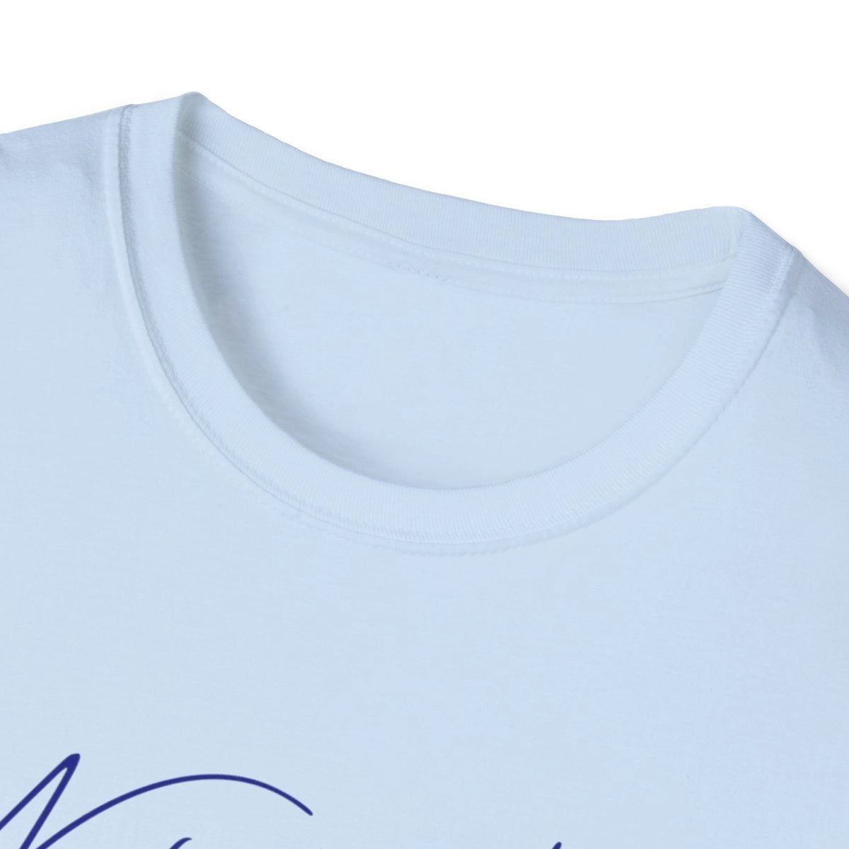 New  Hampshire  Newfound  Lake  T-shirt  other  position  view  from  front-collar-closeup  light  blue.webp