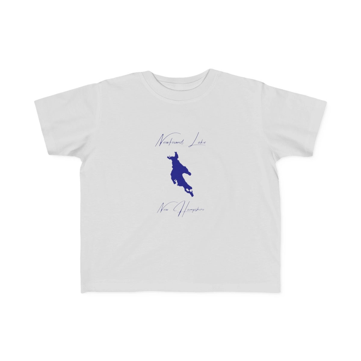 New  Hampshire  Newfound  Lake  Toddler  T-shirt  front  position  view  from  front  silver.webp