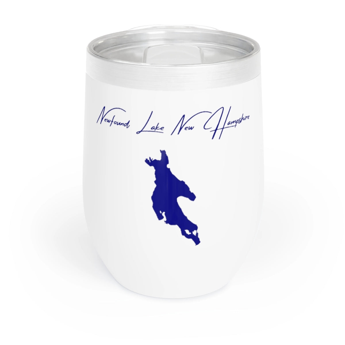 New  Hampshire  Newfound  Lake  Wine  Tumbler  front  position  view  from  front  white.webp
