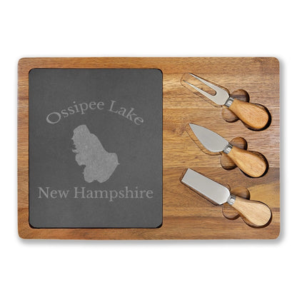 New  Hampshire  Ossipee  Lake  Engraved  Charcuterie  Board  other  position  view  from  front  13  3  4  x  9  3  4.webp