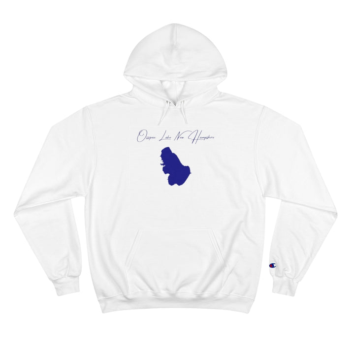 New  Hampshire  Ossipee  Lake  Hoodie  front  position  view  from  front  white.webp