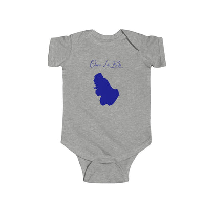 New  Hampshire  Ossipee  Lake  Onesie  front  position  view  from  front  heather.webp