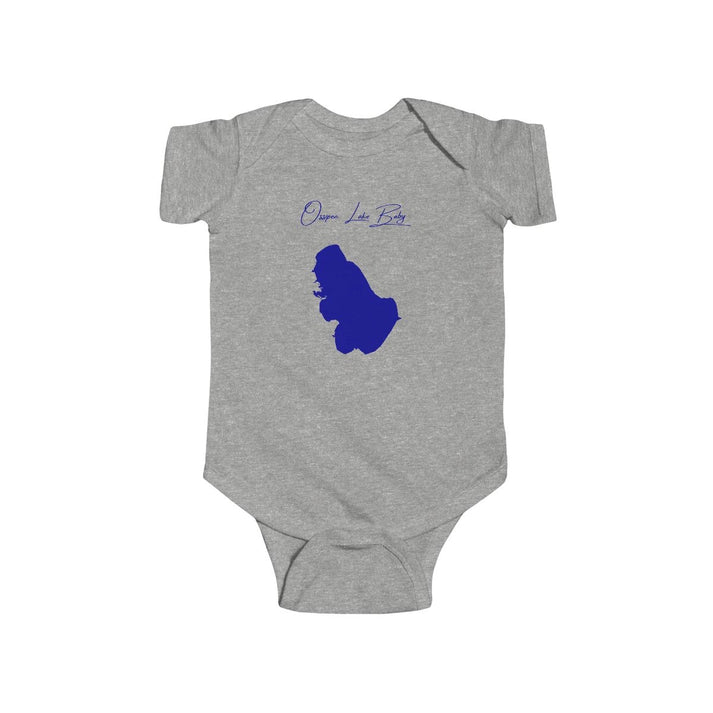 New  Hampshire  Ossipee  Lake  Onesie  front  position  view  from  front  heather.webp