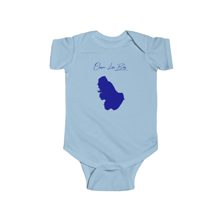 New  Hampshire  Ossipee  Lake  Onesie  front  position  view  from  front  light  blue.webp