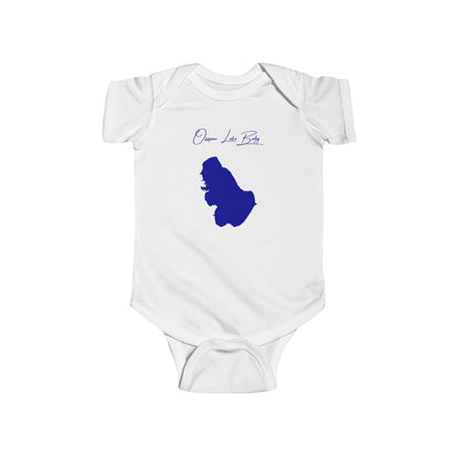 New  Hampshire  Ossipee  Lake  Onesie  front  position  view  from  front  white.webp