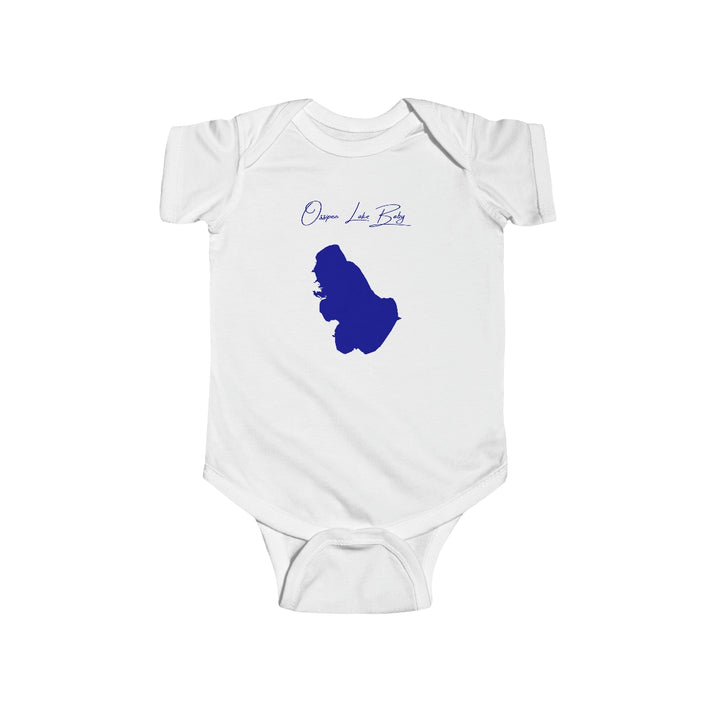 New  Hampshire  Ossipee  Lake  Onesie  front  position  view  from  front  white.webp