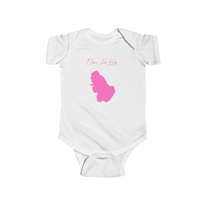 New  Hampshire  Ossipee  Lake  Onesie  front  position  view  from  front  white.webp