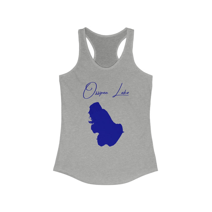 New  Hampshire  Ossipee  Lake  Racerback-Tank  front  position  view  from  front  heather  grey.webp