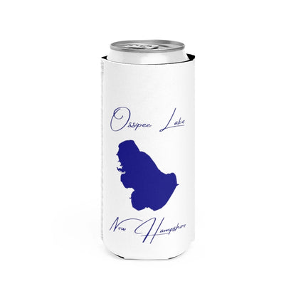New  Hampshire  Ossipee  Lake  Slim  Can  Koozie  front  position  view  from  front  white.webp