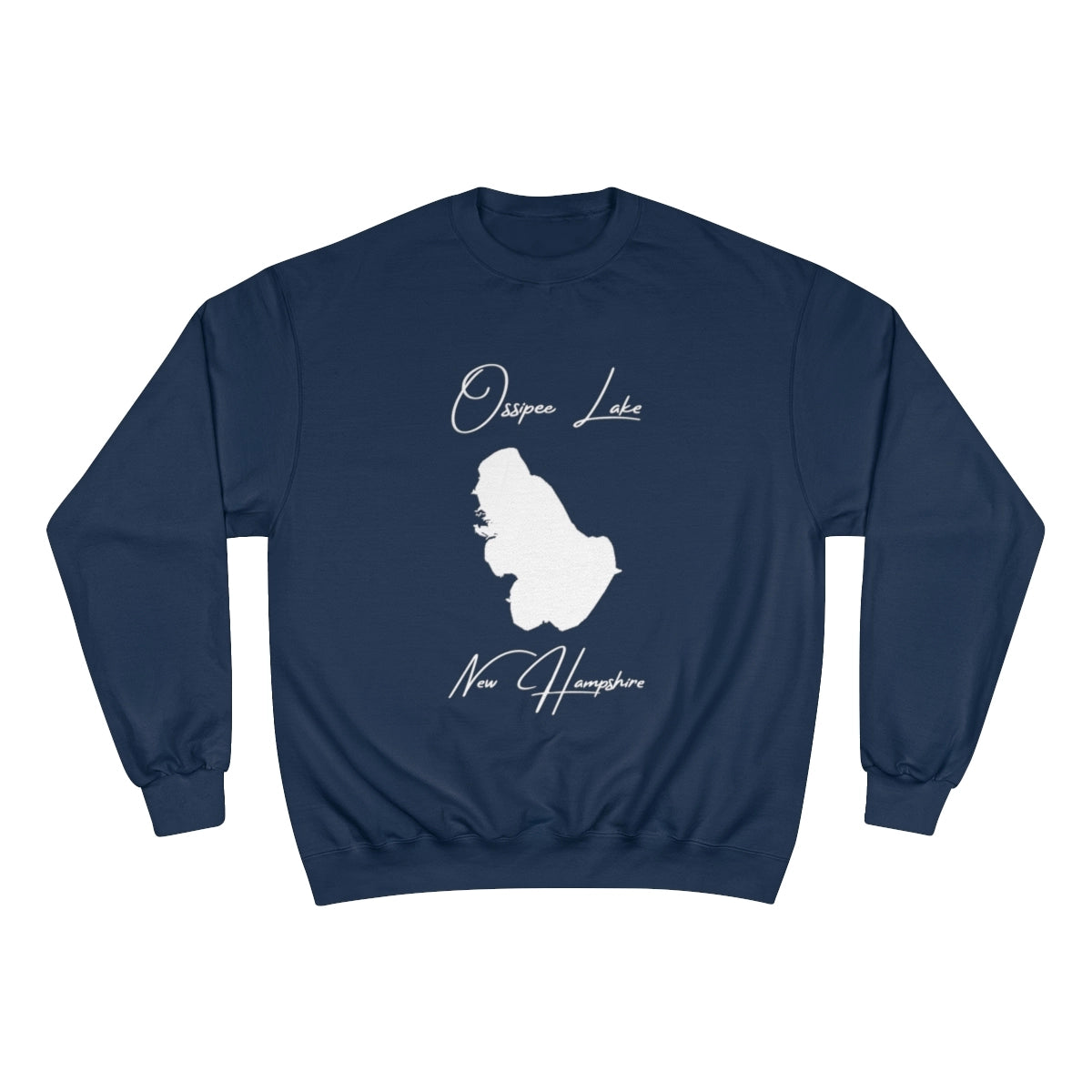 New  Hampshire  Ossipee  Lake  Sweatshirt  front  position  view  from  front  navy.webp