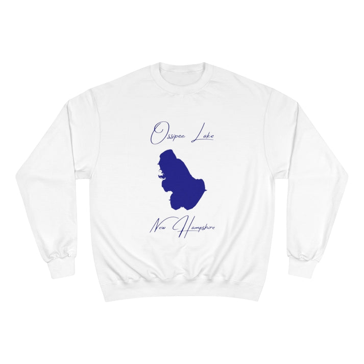 New  Hampshire  Ossipee  Lake  Sweatshirt  front  position  view  from  front  white.webp