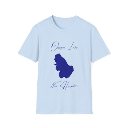 New  Hampshire  Ossipee  Lake  T-shirt  front  position  view  from  front  light  blue.webp