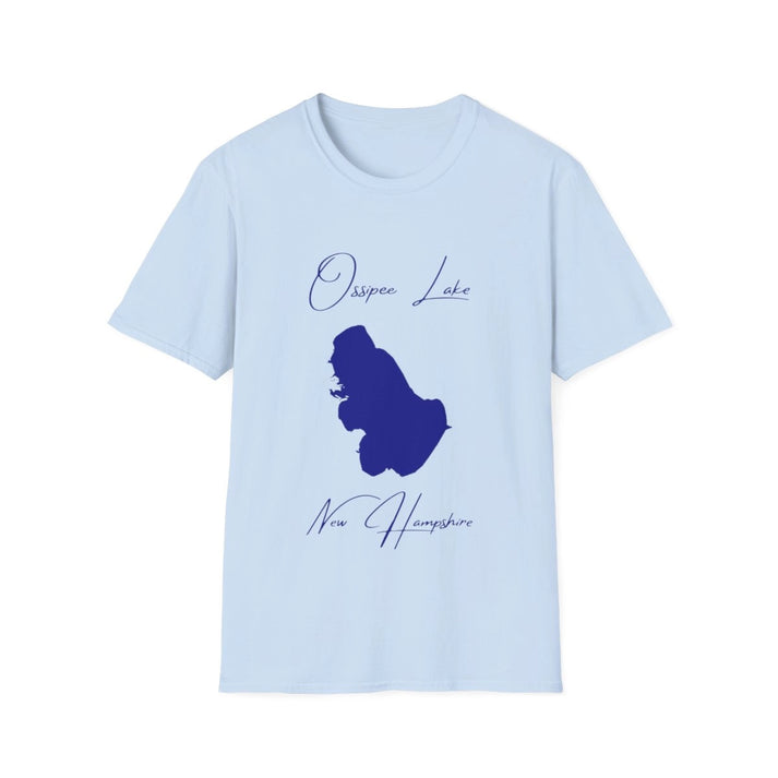 New  Hampshire  Ossipee  Lake  T-shirt  front  position  view  from  front  light  blue.webp