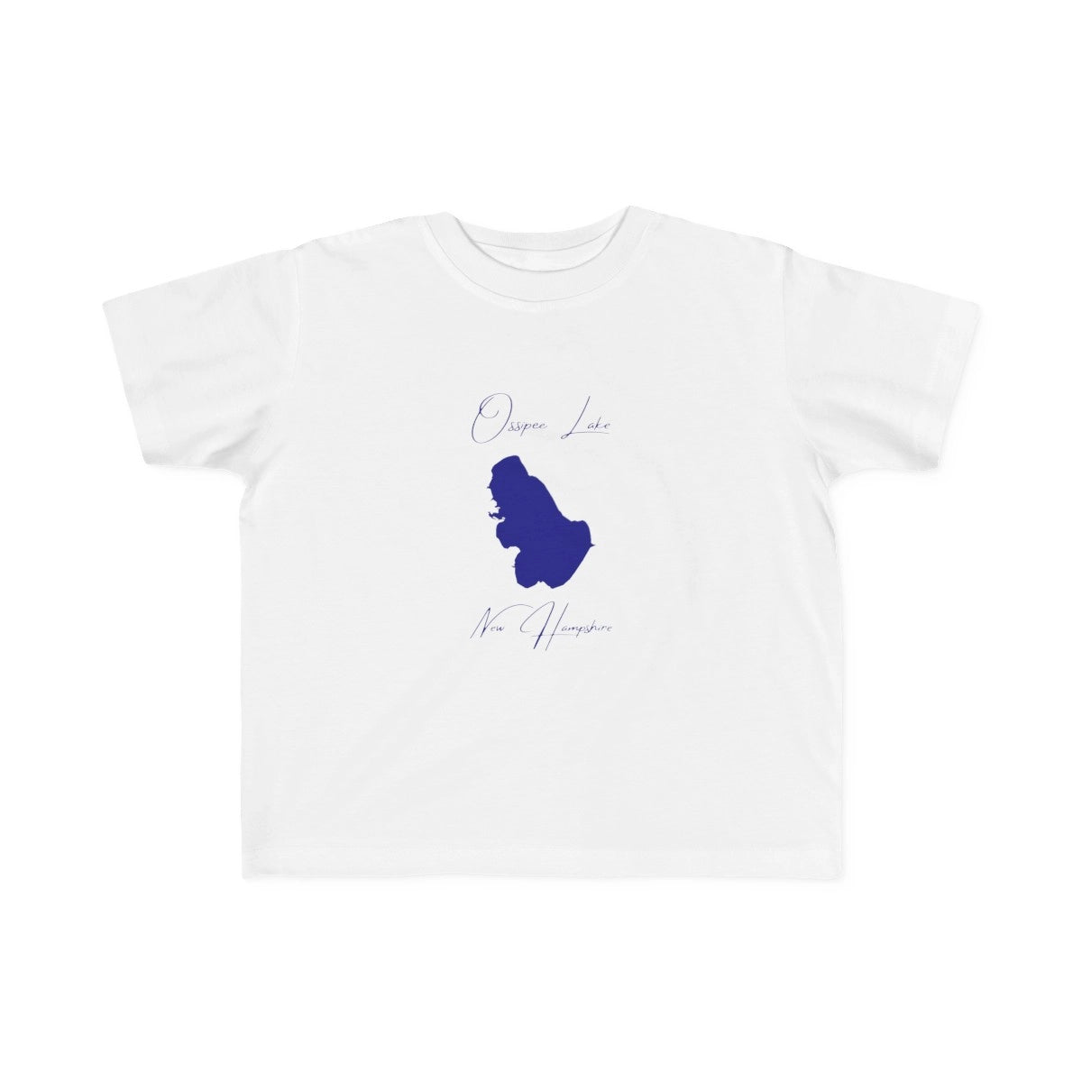 New  Hampshire  Ossipee  Lake  Toddler  T-shirt  front  position  view  from  front  white.webp