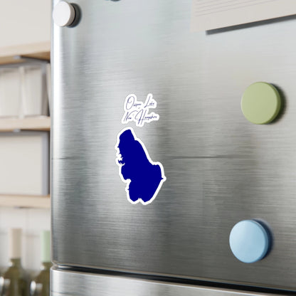 New  Hampshire  Ossipee  Lake  Vinyl  Decal  other  position  view  from  context-2  4  x  6.webp