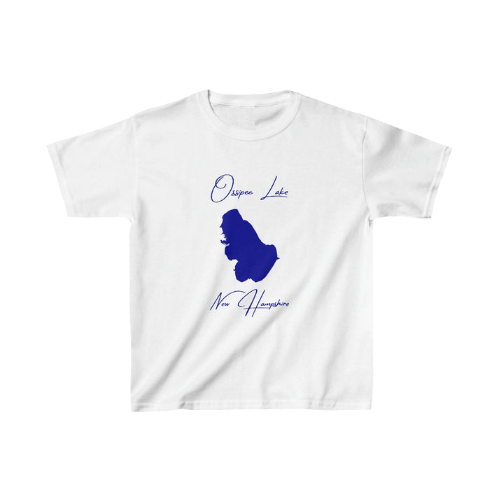 New  Hampshire  Ossipee  Lake  Youth  T-shirt  front  position  view  from  front  white.webp