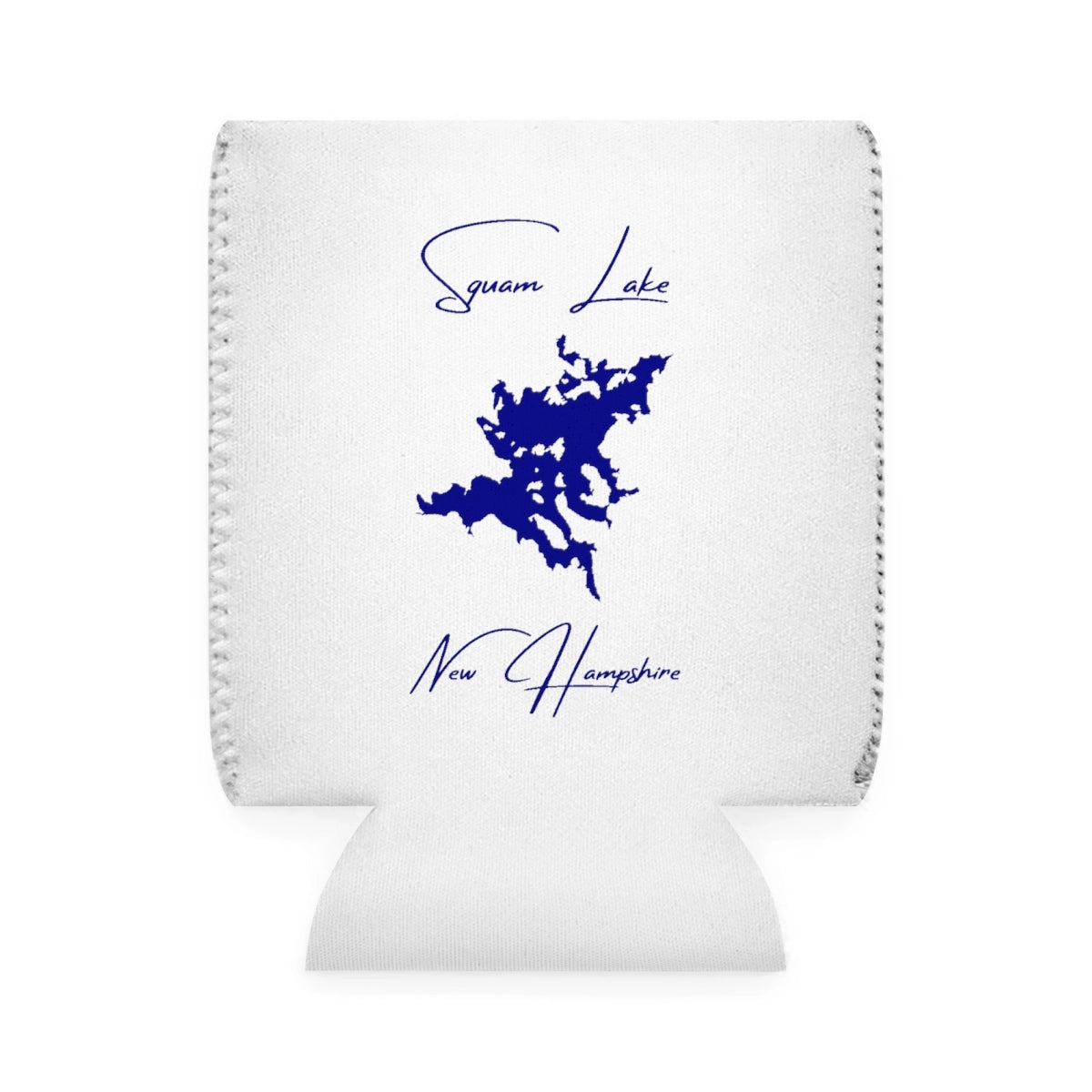 New  Hampshire  Squam  Lake  Can  Koozie  front  position  view  from  front-1  white.webp