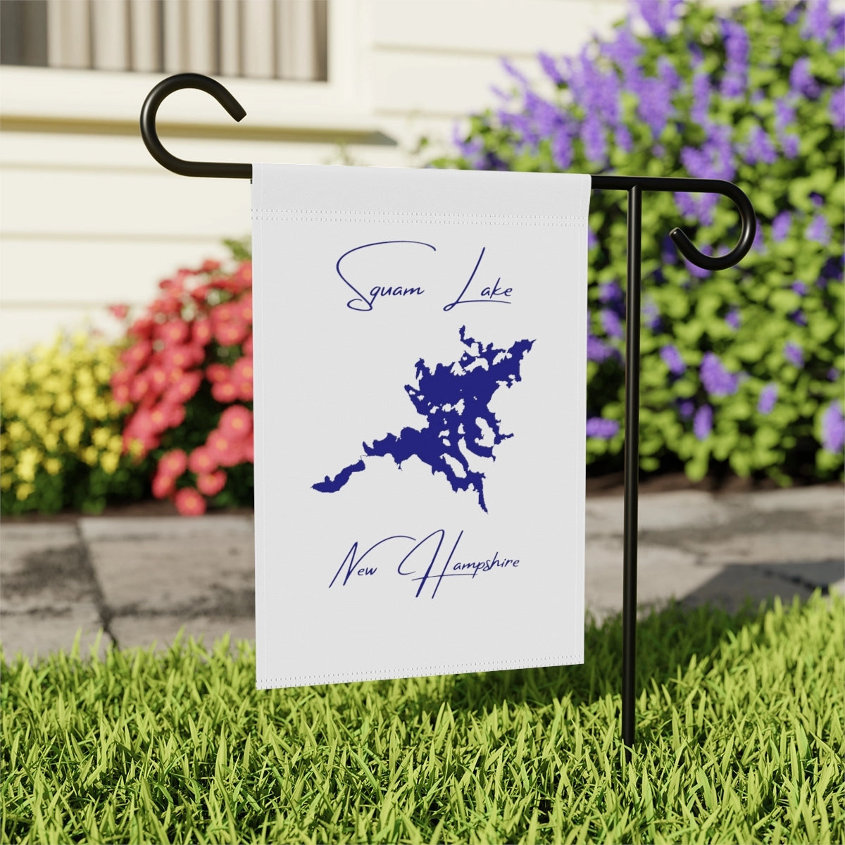 New  Hampshire  Squam  Lake  Garden  Banner  other  position  view  from  context-2  12''  x  18''.webp