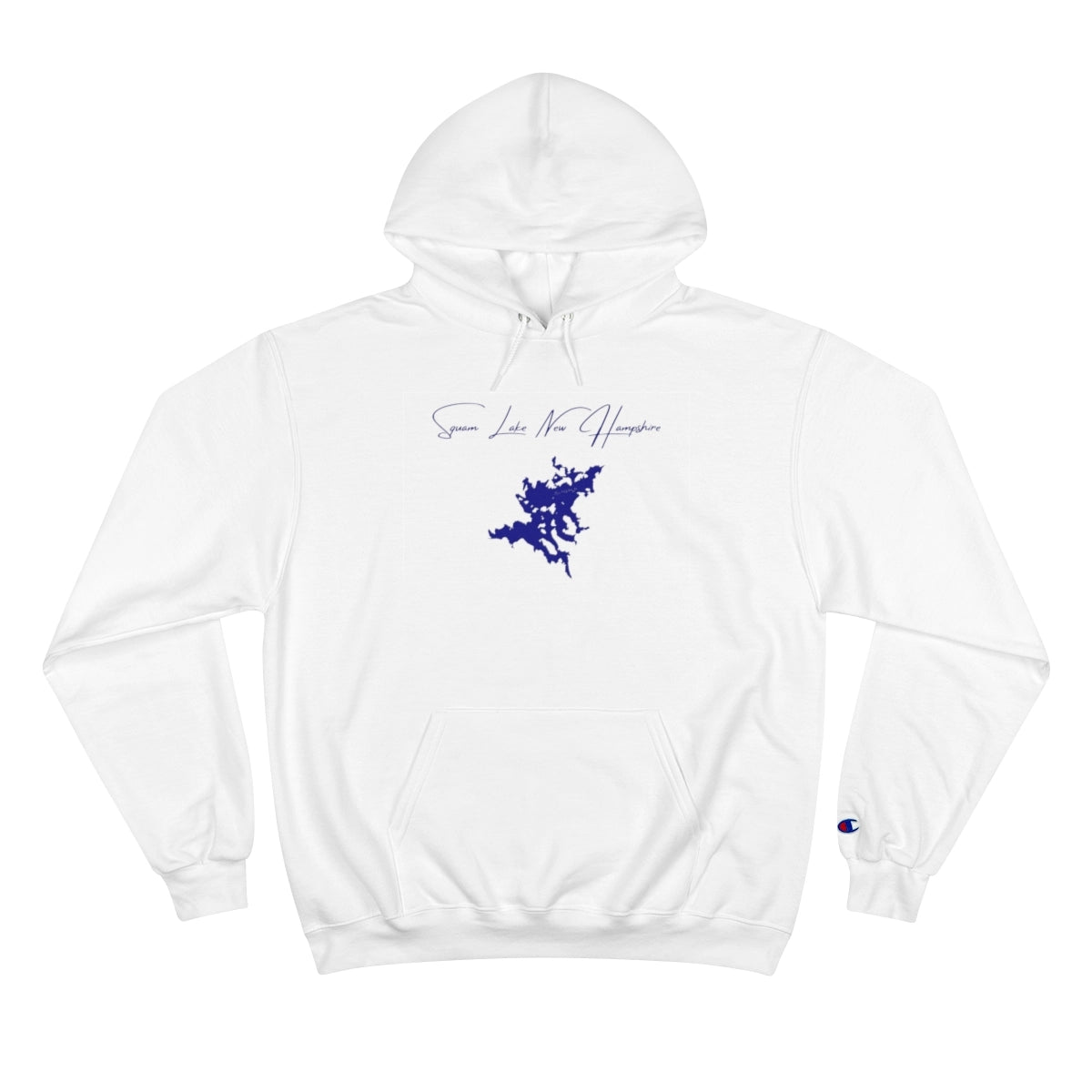 New  Hampshire  Squam  Lake  Hoodie  front  position  view  from  front  white.webp